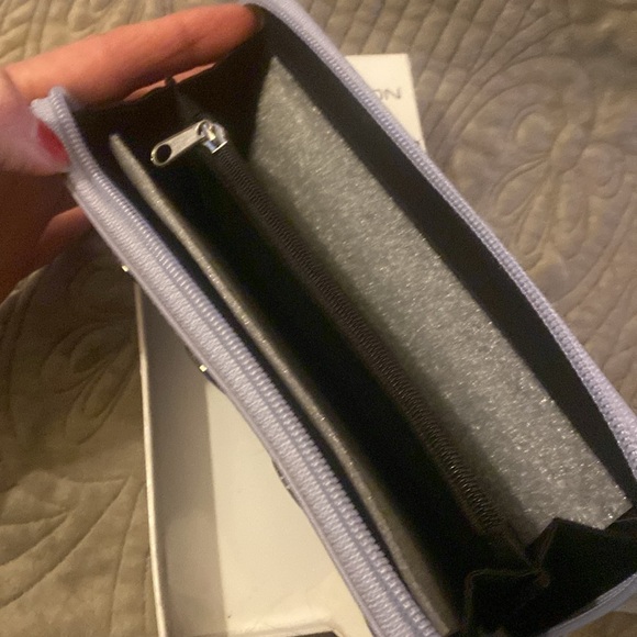 New in Box NWT French Connection Smokey Blue Zip Around Wallet Organizer “Celia” - Picture 4 of 6